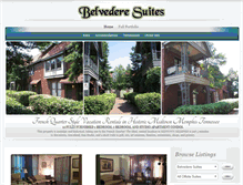 Tablet Screenshot of memphisbelvederesuites.com